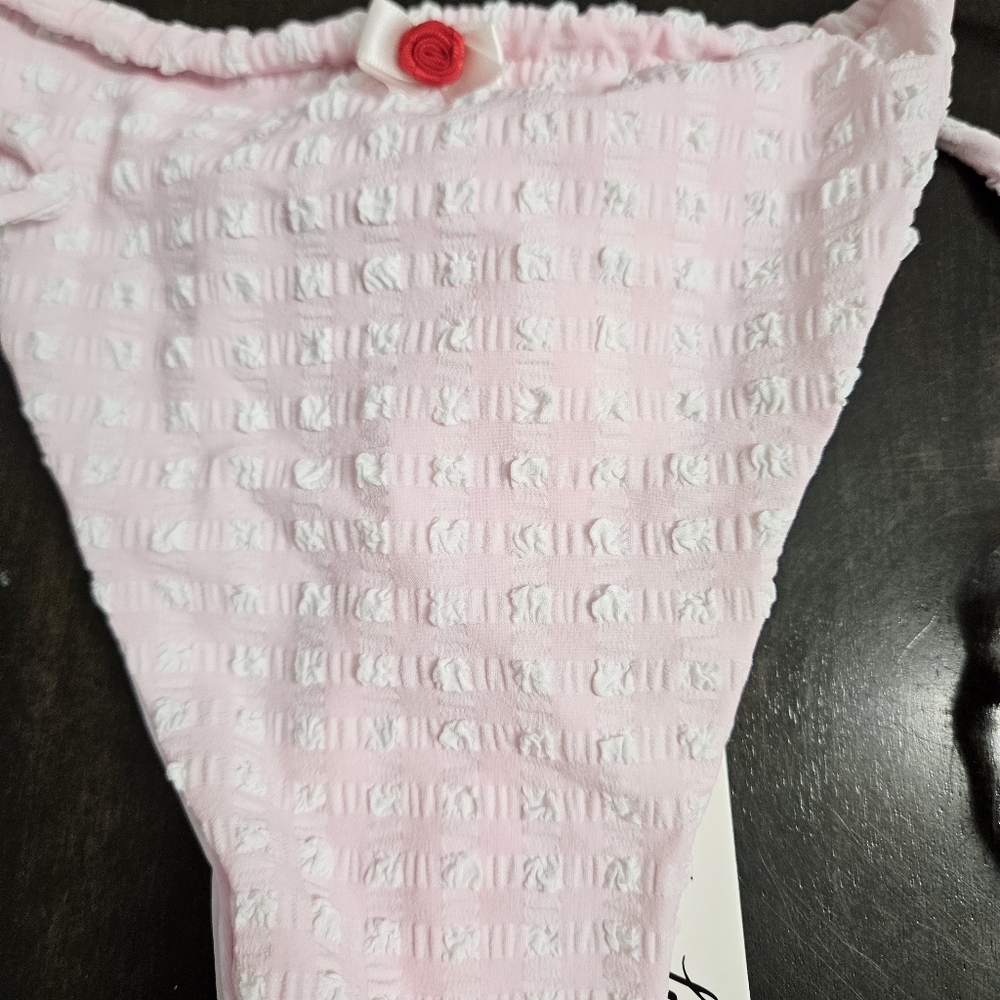 NWT For love and lemons pink bikini bottom XL new - Picture 3 of 8